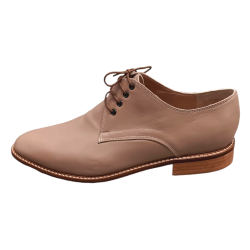 Χειροποίητο ανδρικό δετό παπούτσι από δέρμα σε χρώμα του πούρου