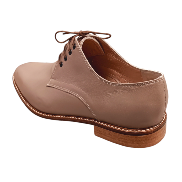 Χειροποίητο ανδρικό δετό παπούτσι από δέρμα σε χρώμα του πούρου